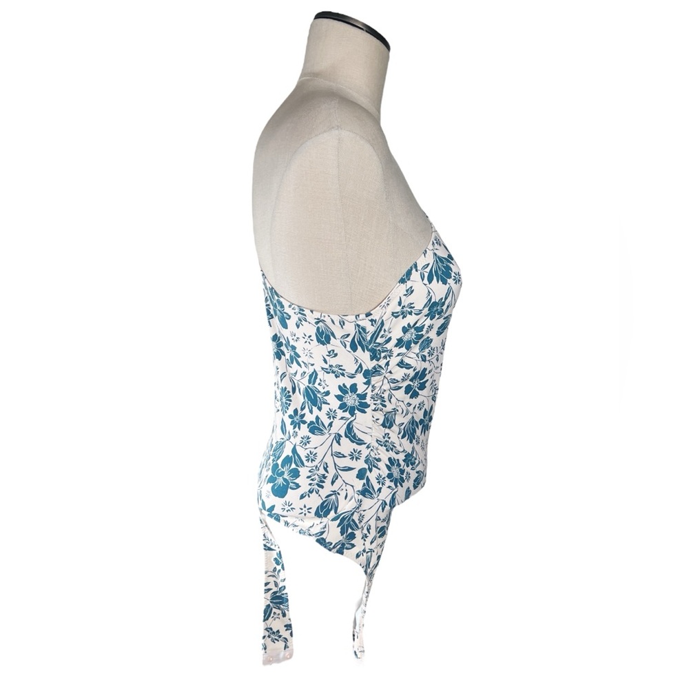 Intimately Free People Somethin’ Bout You Floral One Shoulder Bodysuit Sz M EUC - Picture 2 of 8